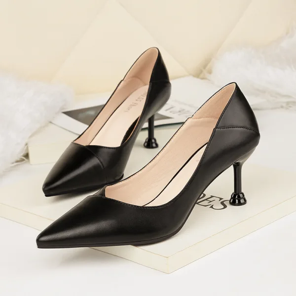 Simple Beige OL Escarpins 2019 6 cm Talons Aiguilles À Bout Pointu Escarpins