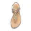 Fashion Gold Casual Flat Womens Shoes 2020 Multi-Colors Rhinestone Suede T-Strap Slipper & Flip flops