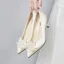 Elegancka Czerwone Buty Ślubne 2020 Satyna Perła 6 cm Szpilki Szpiczaste Ślub Czółenka
