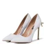 Modest / Simple Red Evening Party Pumps 2020 Leather Bow 12 cm Stiletto Heels Pointed Toe Pumps