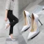 Enkla Röd Kontors Pumps 2020 Satin 11 cm Stilettklackar Spetsiga Pumps