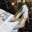 Charming Silver Wedding Shoes 2020 Bow Rhinestone 9 cm Stiletto Heels Pointed Toe Wedding Pumps
