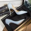 Schlicht Himmelblau Büro OL Pumps 2020 Leder Wildleder 10 cm Stilettos Spitzschuh Pumps