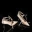 Elegant Champagne Wedding Shoes 2020 Satin Rhinestone Bow 7 cm Stiletto Heels Pointed Toe Wedding Pumps