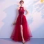 Chic / Beautiful Champagne Evening Dresses  2018 A-Line / Princess Sequins Scoop Neck Sleeveless Floor-Length / Long Formal Dresses