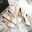 Chic / Beautiful Ivory Wedding Shoes 2020 Tulle Lace 7 cm Stiletto Heels Pointed Toe Wedding Pumps