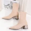 Stilig Svart Casual Flette Kvinners støvler 2020 5 cm Tykk Hæler Spisse Boots