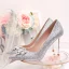 Glittrande Silver Brudskor 2020 Rhinestone Paljetter 10 cm Stilettklackar Spetsiga Bröllop Pumps
