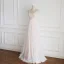 Charming Champagne Wedding Dresses 2020 A-Line / Princess Spaghetti Straps Lace Flower Sleeveless Backless Floor-Length / Long
