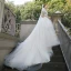 Fashion Ivory Wedding Dresses 2020 Ball Gown High Neck Beading Tassel Sequins Lace Flower Appliques Cap Sleeves Cathedral Train