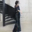 Scintillantes Multi-Couleurs Robe De Soirée 2020 Trompette / Sirène Paillettes Encolure Dégagée 3/4 Manches Longue Robe De Ceremonie