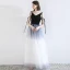 Fashion Ocean Blue Evening Dresses  2020 A-Line / Princess Spaghetti Straps Tassel Star Sequins Sleeveless Backless Floor-Length / Long Formal Dresses