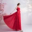 Chic / Beautiful Red Prom Dresses 2020 A-Line / Princess V-Neck Bow Beading Sequins Lace Flower Sleeveless Backless Floor-Length / Long Formal Dresses