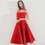 Simple Noire de retour Robe De Graduation 2020 Princesse Bretelles Spaghetti Noeud Sans Manches Dos Nu Thé Longueur Robe De Ceremonie