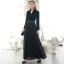 Chic Noire Robe De Soirée 2020 Princesse V-Cou Gland Paillettes Manches Longues Longue Robe De Ceremonie