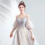 Charming Grey Prom Dresses 2020 A-Line / Princess V-Neck Beading Sequins Lace Flower Short Sleeve Backless Floor-Length / Long Formal Dresses