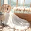 Charming Ivory Wedding Dresses 2020 Ball Gown Strapless Rhinestone Lace Flower Sleeveless Backless Royal Train