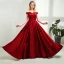 Chic / Beautiful Blushing Pink Prom Dresses 2018 A-Line / Princess Off-The-Shoulder Backless Short Sleeve Floor-Length / Long Formal Dresses