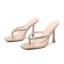 Casual Summer Street Wear Black Rhinestone Womens Sandals 2021 9 cm Stiletto Heels Open / Peep Toe Womens Sandals High Heels