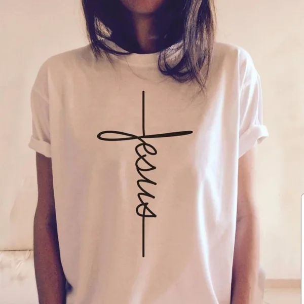 Casual Summer White Loose Cotton T-shirt 2021 Scoop Neck Short Sleeve Women's Tops
