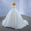 High End Charmant Ivory / Creme Perlenstickerei Strass Pailletten Brautkleider / Hochzeitskleider 2021 Ballkleid Eckiger Ausschnitt Lange Ärmel Rückenfreies Hof-Schleppe Hochzeit