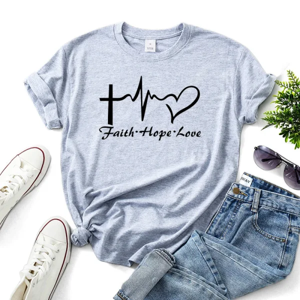 Casual Summer Loose Letter Graphic White T-Shirts 2021 Cotton Scoop Neck Short Sleeve Women's Tops T-shirt