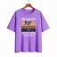 Fashion Summer Street Wear Loose White Cartoon Animal Print Letter Graphic T-Shirts 2021 Cotton Scoop Neck Short Sleeve Women's Tops T-shirt