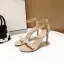 Sexy Blanche Cocktail Soirée Perle Sandales Femme 2021 10 cm Talons Aiguilles Bride Cheville Peep Toes / Bout Ouvert Sandales Talons Hauts
