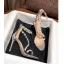 Sexy Summer Black Pearl Ankle Strap Cocktail Party Evening Party Womens Sandals 2021 10 cm Stiletto Heels Open / Peep Toe Sandals High Heels