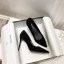 Schöne Schwarz Büro OL Wildleder Pumps 2021 8 cm Stilettos Spitzschuh Pumps Hochhackige