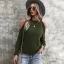 Mode Herbst Winter Strassenmode Khaki Regulär Schultern Pullover 2021 Baumwolle Stiefel Ärmellos Damen Oberteile