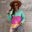 Mode Désinvolte Tomber Hiver Multi-Couleurs Chandails 2021 Encolure Dégagée Coton Ample Manches Longues Hauts pour Femmes