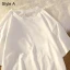 Summer Street Wear White Cartoon Loose T-Shirts 2021 Cotton Scoop Neck Short Sleeve Women's Tops