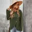 Modest / Simple Casual Beige Knitting Loose Coats & Jackets 2021 Scoop Neck Buttons Long Sleeve Women Tops