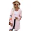 Chic / Beautiful Fall Winter Black Street Wear Knitting Coats & Jackets Multi-Colors Stripe 2021 Loose Long Sleeve Women Tops
