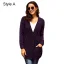 Tomber Hiver Vêtement de rue Gris Tricot Ample Manteaux & Vestes 2021 Manches Longues Femme Hauts
