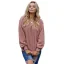 Comfortable Casual Fall Winter Candy Pink Plush Sweatshirts 2021 Scoop Neck Loose Long Sleeve Women Tops