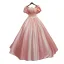 Vintage / Retro Ball Gown Green Satin Prom Dresses 2021 Square Neckline Short Sleeve Backless Floor-Length / Long Formal Dresses