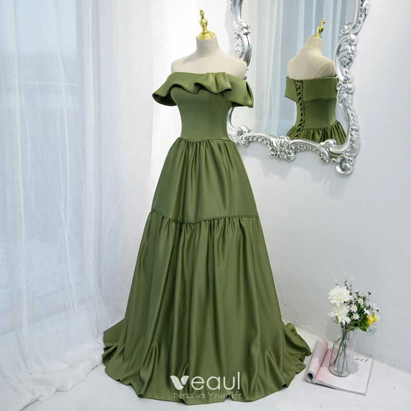 Olive green 2024 vintage dress