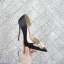 Charming Black Evening Party Rhinestone Pearl Butterfly Satin Womens Shoes 2021 12 cm Stiletto Heels Pointed Toe Womens Shoes High Heels