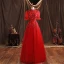 Scintillantes Rouge Robe De Bal Princesse 2021 Col Haut Perlage Étoile Paillettes Manches de cloche Dos Nu Longue Robe De Ceremonie