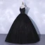 Chic / Belle Noire Robe De Bal 2021 Bretelles Spaghetti Sans Manches Dos Nu Longue Robe De Ceremonie