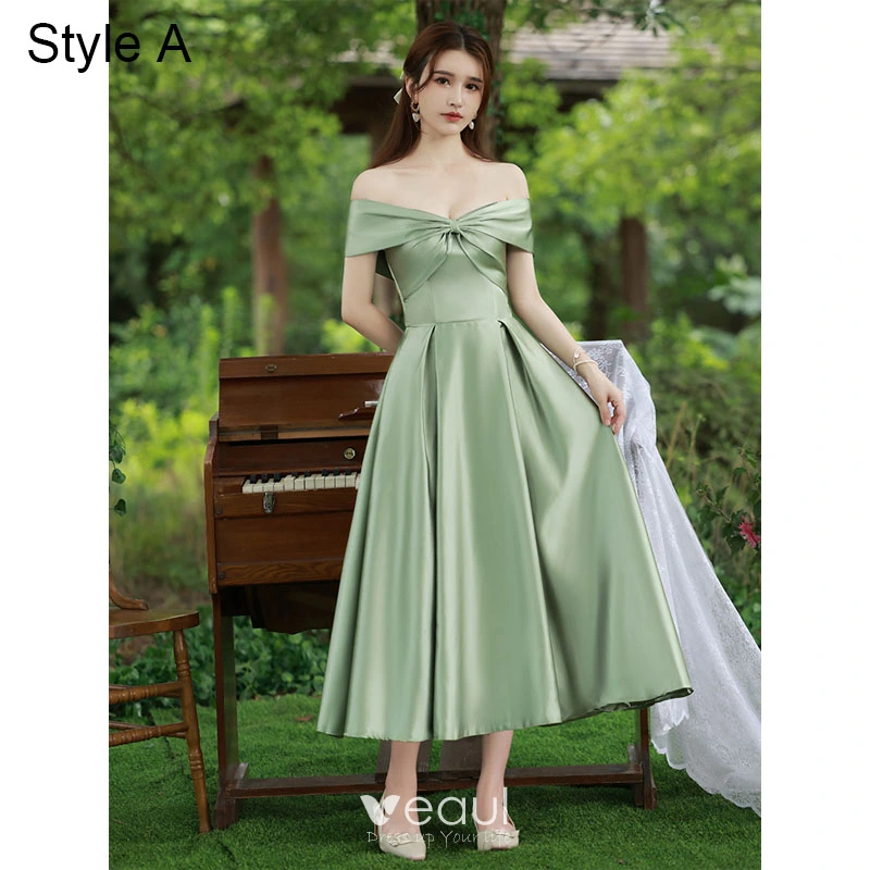 Olive green party dress shop