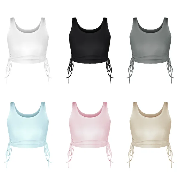 Sexy Summer White Outdoor Sports Gymnasium Tight  Women Tank 2021 Scoop Neck Sleeveless Women's Tops Sweatshirts