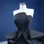 Inhabituel Noire Soirée Combinaison 2021 Bustier Sans Manches Dos Nu Volants en Cascade Train De Balayage Robe De Soirée