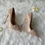 Schöne Nude Strassenmode Leder Pumps 2021 12 cm Stilettos Spitzschuh Pumps Hochhackige