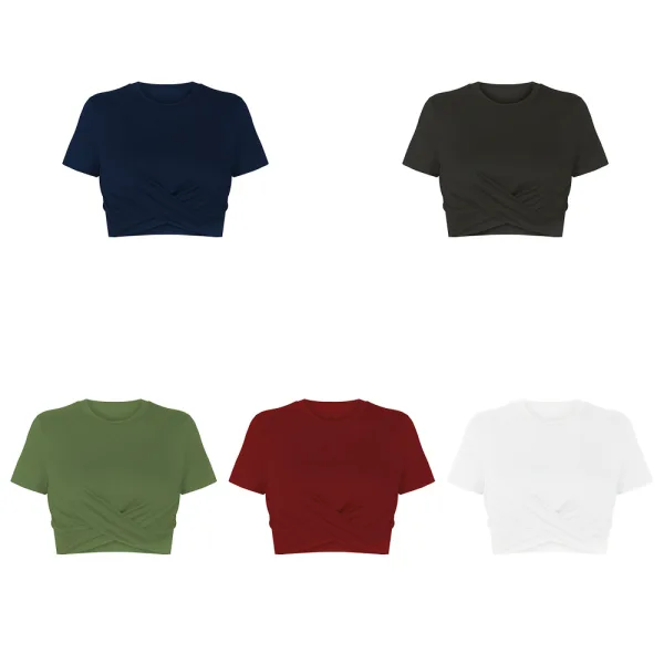 Summer Street Wear White Tight Women Tank 2021 Cotton Scoop Neck Short Sleeve Women's Tops Sweatshirts