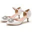 Chic / Beautiful White Prom Rhinestone Womens Shoes 2021 5 cm Stiletto Heels Pointed Toe Womens Shoes High Heels
