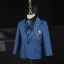 Fashion Ocean Blue Boys Wedding Suits 2021 Long Sleeve Rhinestone Bow Body Jewellery Coat Pants Shirt Vest