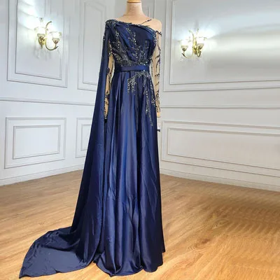 Modern / Fashion Olive Green Evening Dresses  2021 A-Line / Princess Scoop Neck Beading Rhinestone Long Sleeve Evening Party Floor-Length / Long Formal Dresses